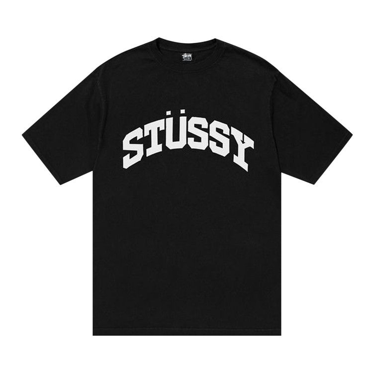 ★【Stussy】★Stussy USA T-Shirt Pigment Dyed Black★ Stussy Built In USA Pigment Dyed Tee Black Men's - FW24 - US