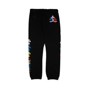 Buy Chrome Hearts Cross Sweatpants Black Multicolor 1383