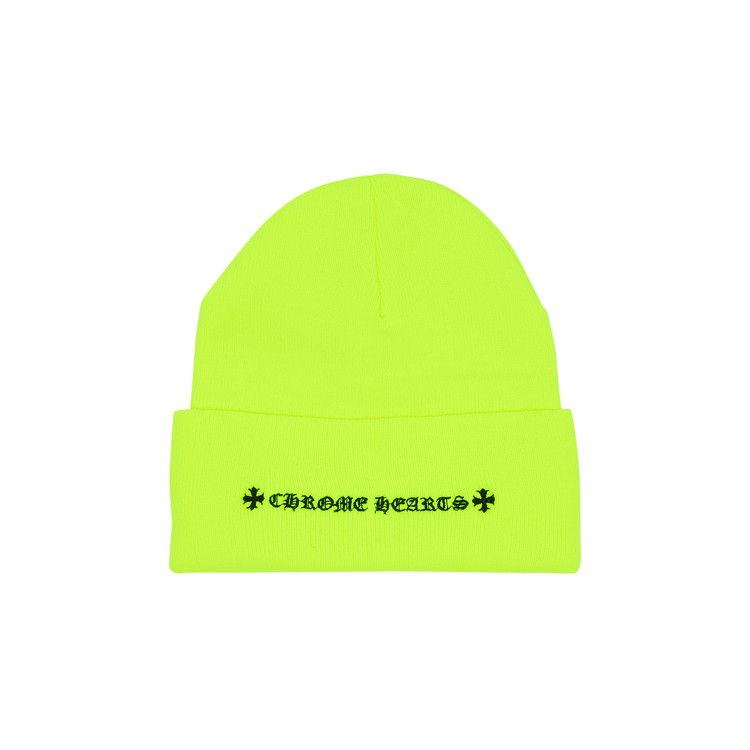 Buy Chrome Hearts Triple Cross Beanie 'Yellow' - 1383 1FW230702TCB YELL |  GOAT