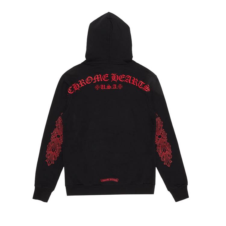 Buy Chrome Hearts Friends And Family Floral Hoodie 'Black' - 1383