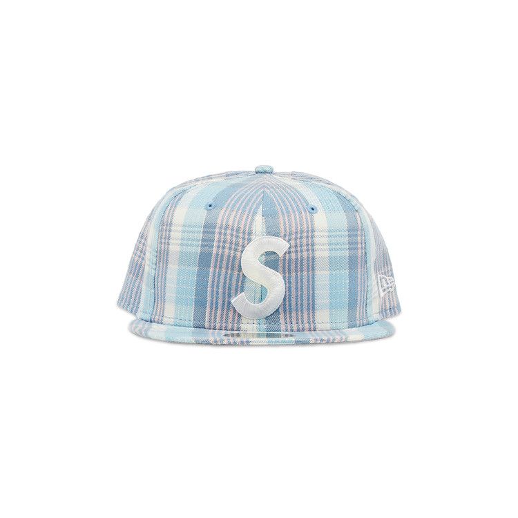 Buy Supreme Metallic Plaid S Logo New Era 'Light Blue' - SS23H39