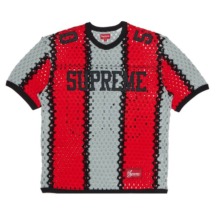 Supreme Crochet Football Jersey Black