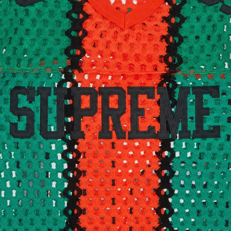 Supreme Crochet Football Jersey Orange