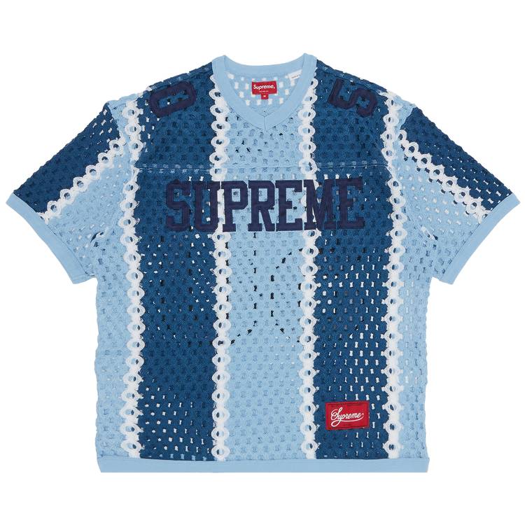 Buy Supreme Crochet Football Jersey 'Black' - SS23KN13 BLACK