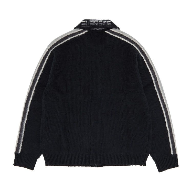 Buy Supreme Sleeve Stripe Zip Up Sweater 'Black' - SS23SK30