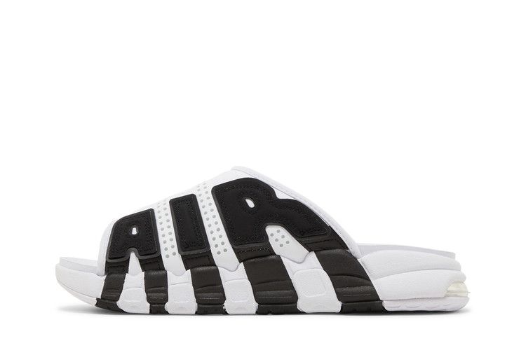 Buy Air More Uptempo Slide 'White Black Red' - FB7815 100