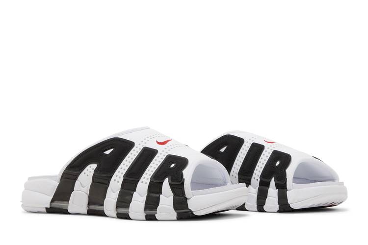 Buy Air More Uptempo Slide 'White Black Red' - FB7815 100 | GOAT CA