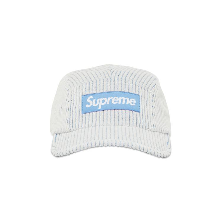 Buy Supreme 2-Tone Corduroy Camp Cap 'White' - SS23H47