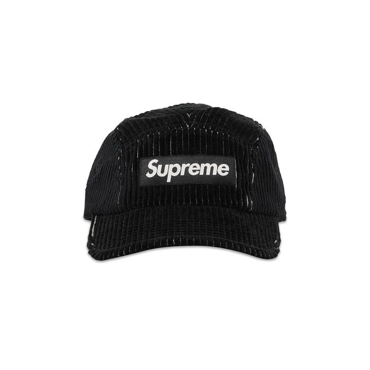 Buy Supreme 2-Tone Corduroy Camp Cap 'Black' - SS23H47 BLACK | GOAT