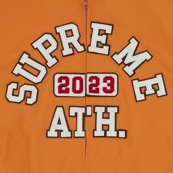 Buy Supreme Appliqué Hooded Track Jacket 'Orange' - SS23J42