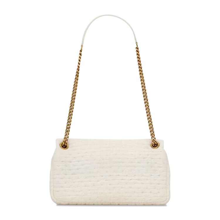 Saint Laurent Loulou Puffer Shoulder Bag White Corn/New Chant