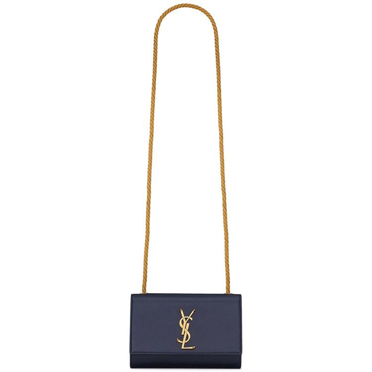 Saint Laurent Kate Leather Shoulder Bag 'deep Marine'
