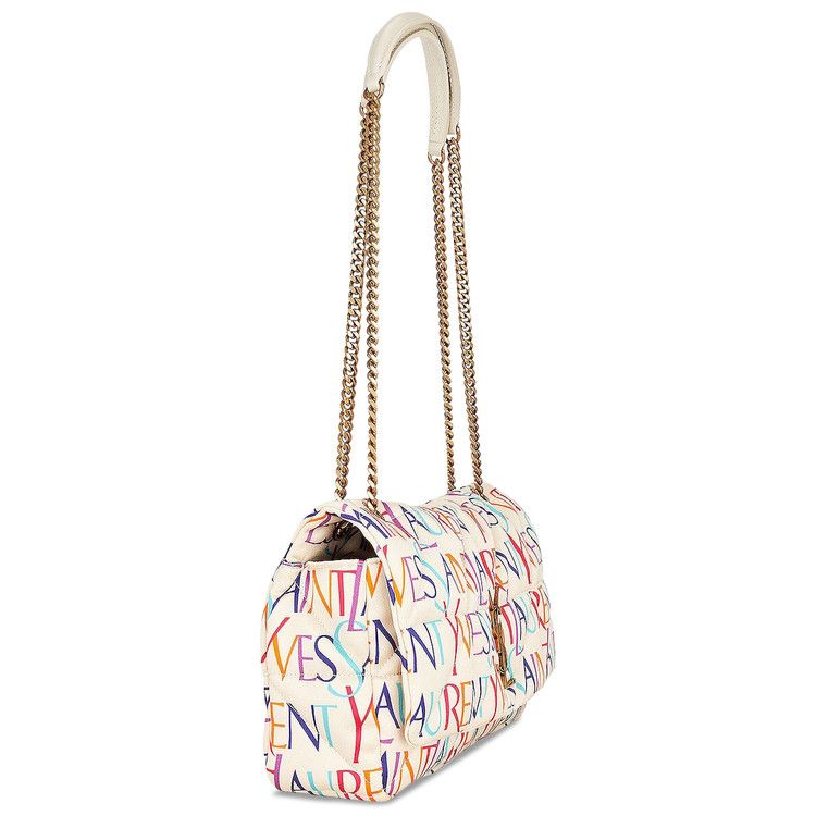 Saint Laurent Jamie Shoulder Bag White/Multicolor