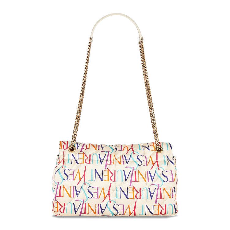 Saint Laurent Jamie Shoulder Bag White/Multicolor