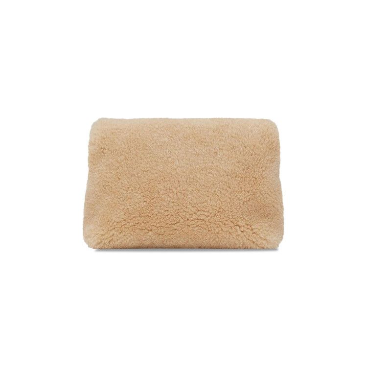 Saint Laurent Puffer Small Pouch Natural Beige/Brick