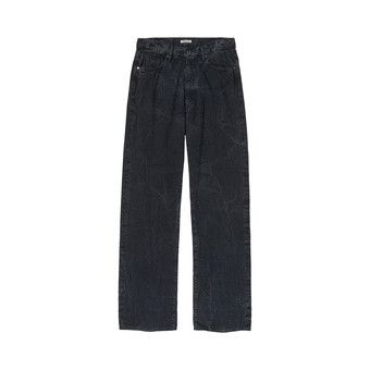 Buy Auralee Selvedge Faded Light Denim Pants 'Lightning Effect