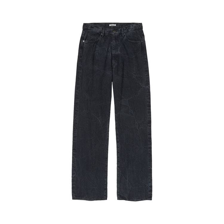 Buy Auralee Selvedge Faded Light Denim Pants 'Lightning