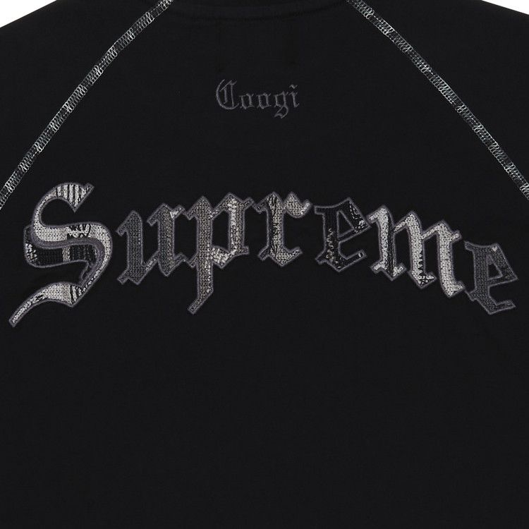 Buy Supreme x Coogi Raglan Short-Sleeve Top 'Black