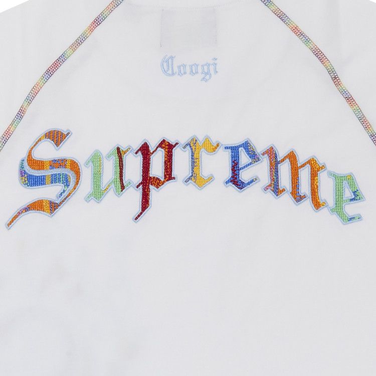 Buy Supreme x Coogi Raglan Short-Sleeve Top 'White' - SS23KN79