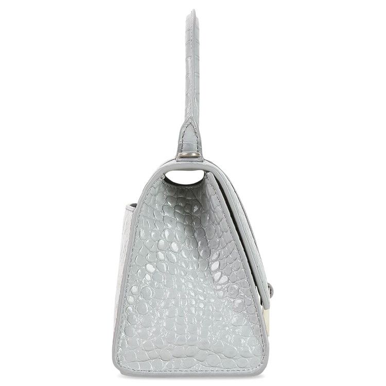 Balenciaga Small Hourlgass Top Handle Bag Grey