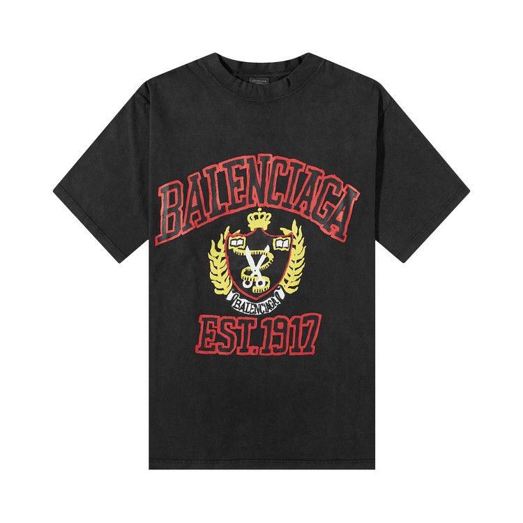 Balenciaga College T-Shirt Black