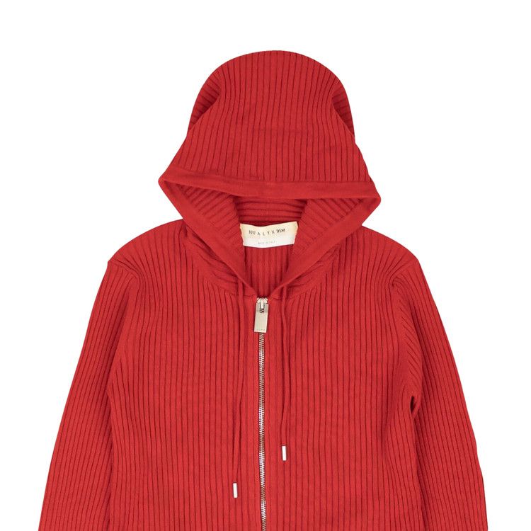 Buy 1017 ALYX 9SM Ribbed Knit Zip Up Hoodie Sweatshirt 'Red' -  AAWKN0103YA01 RED0001 | GOAT