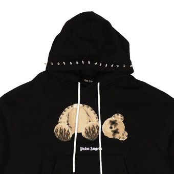 Size xxl Palm Angels PA Punk Bear Hoody 'Black/Brown'