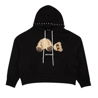 Buy Palm Angels PA Punk Bear Hoody 'Black/Brown