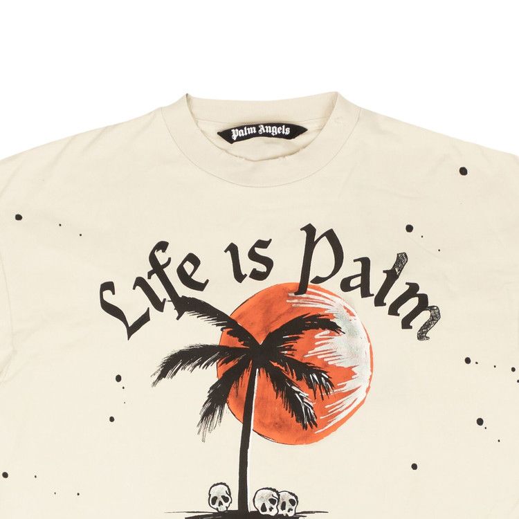 Buy Palm Angels GD Sunset Palm Classic Tee 'Off White