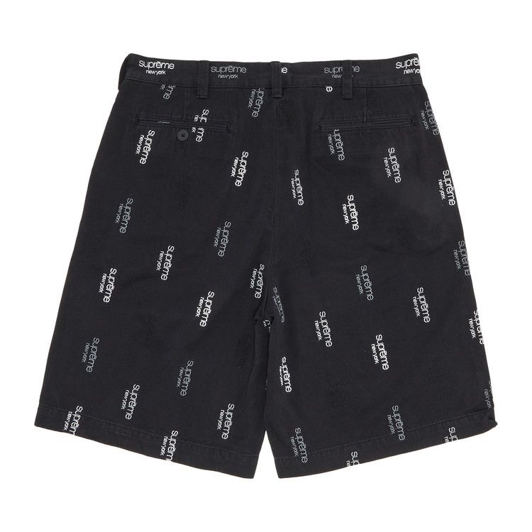 Buy Supreme Classic Logo Chino Short 'Black' - SS23SH22 BLACK | GOAT