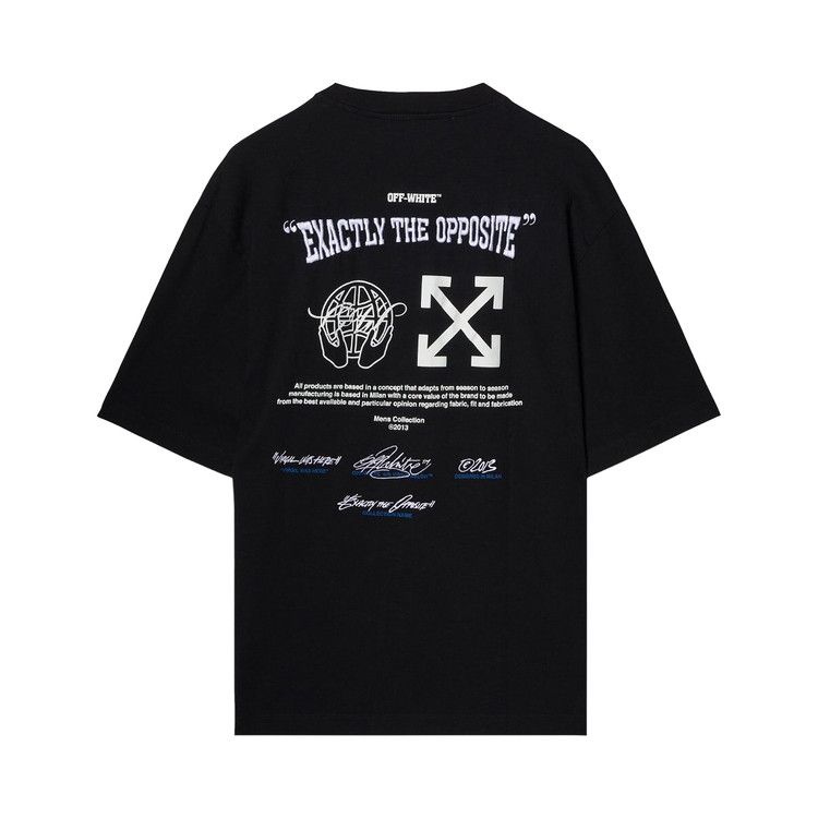 ★Off-White★ Wave Off Low Over Skate T-Shirt Black OMAA156S Buy Off-White Exact Opp Over Skate Short-Sleeve Tee 'Black