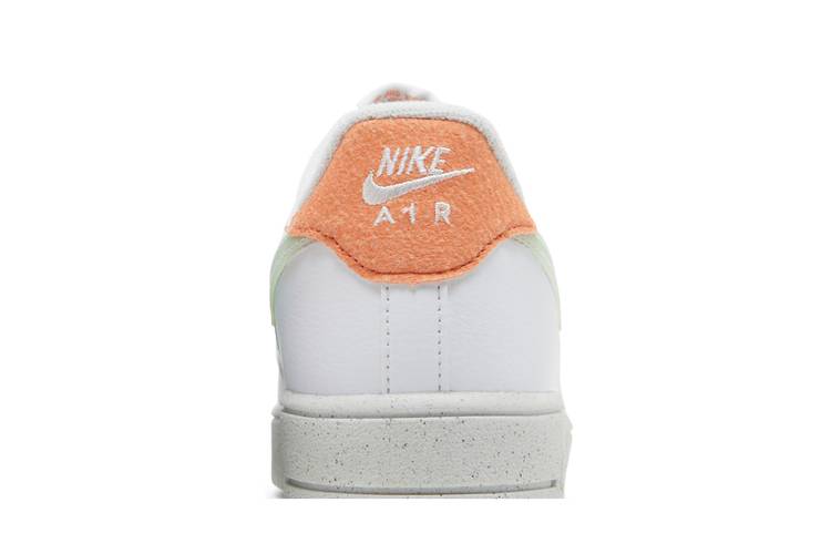 Nike (GS) Air Force 1 Crater White/Enamel Green-Orange Trance-Sail