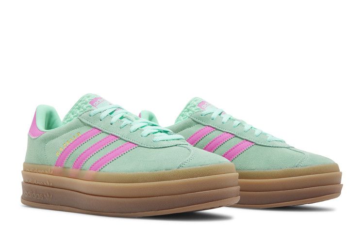 Adidas Wmns Gazelle Bold 'pulse Mint Screaming Pink'