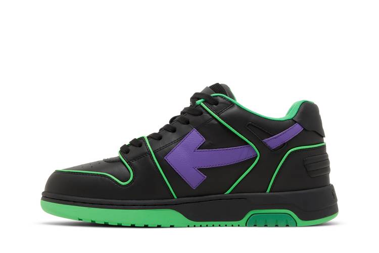 Off-White Out of Office Outline Sneaker Green Fluo Purple