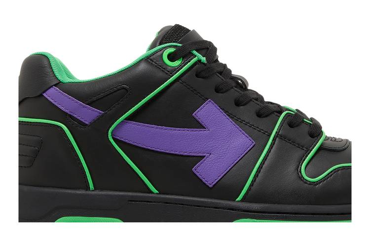 Off-White Out of Office Outline Sneaker Green Fluo Purple