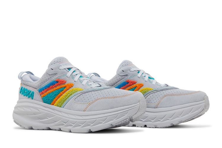 Hoka Bondi L 'embroidery Pack - Arctic Ice'