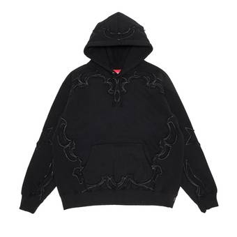 Supreme Western Cut Out Hooded Sweatshirt Black (SS23)