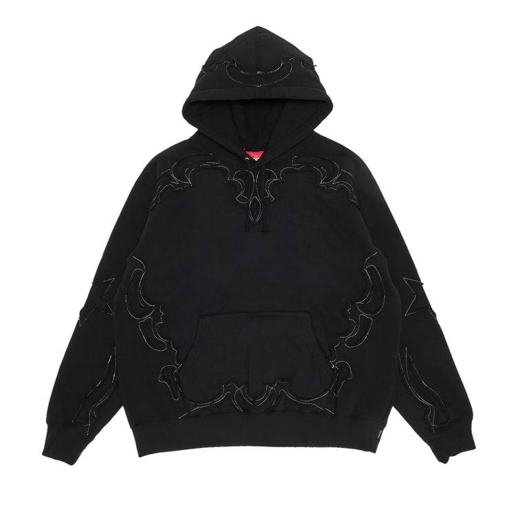 Supreme Western Cut Out Hooded Sweatshirt 'Black'