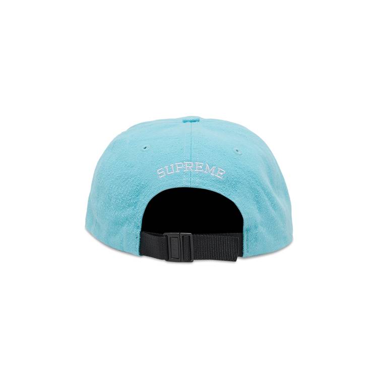 Supreme Classic Logo Air Mesh 6-Panel Light Blue