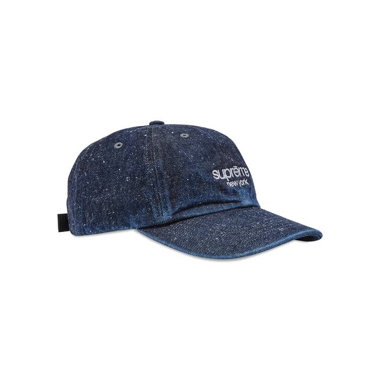 Supreme Monogram Denim 6-Panel Hat Blue Denim Rare Limited Jacquard  Embroidery