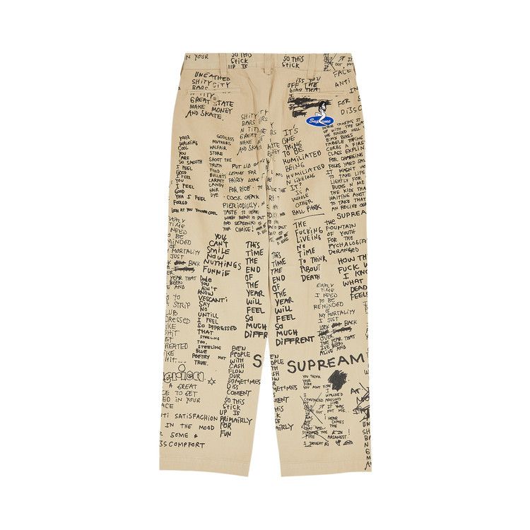 Buy Supreme Gonz Poems Chino Pant 'Khaki' - SS23P81 KHAKI | GOAT