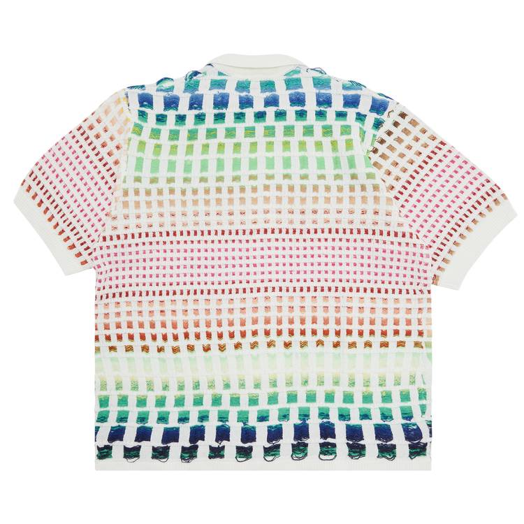 Buy Supreme Gradient Grid Zip Up Polo 'Natural' - SS23KN64 