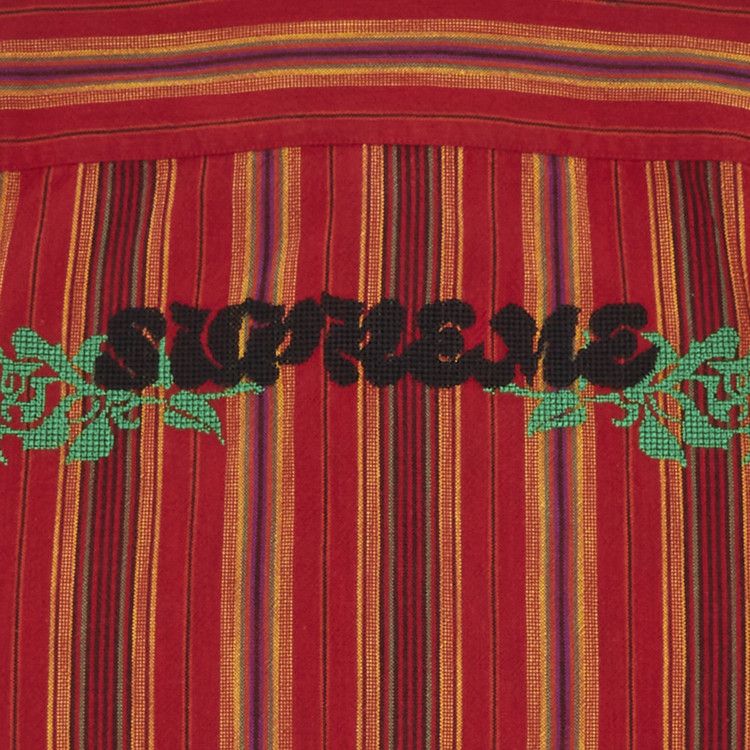Buy Supreme Needlepoint Short-Sleeve Shirt 'Gold Stripe