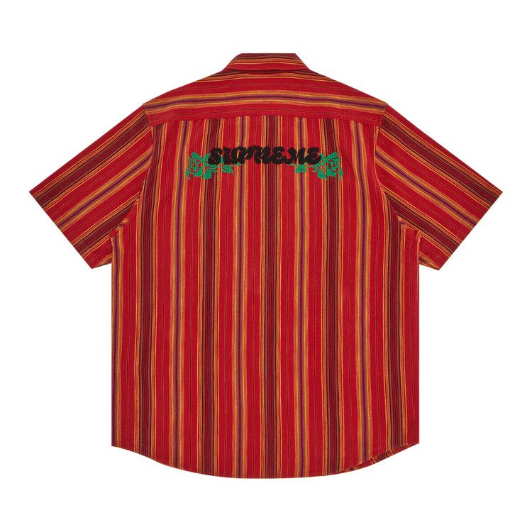 Buy Supreme Needlepoint Short-Sleeve Shirt 'Gold Stripe' - SS23S30
