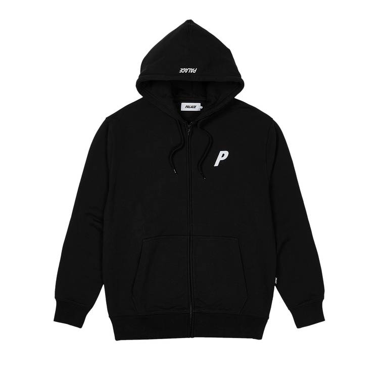 Buy Palace Felt P Zip Hood 'Black' - P24CS116 | GOAT