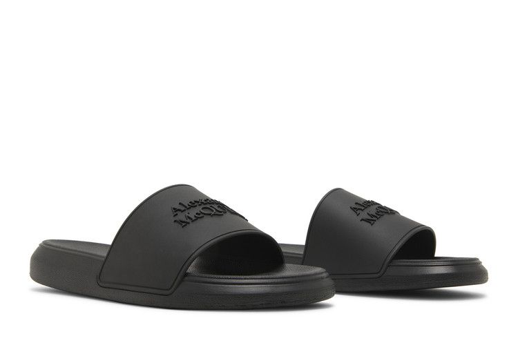 Alexander Mcqueen Wmns Logo Slides 'black'
