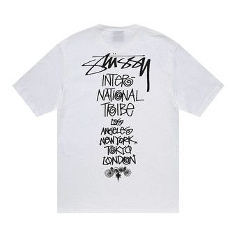【STUSSY★】Tribe Stack T-Shirt Black UNISEX Stüssy Tribe Stack T-shirt Black