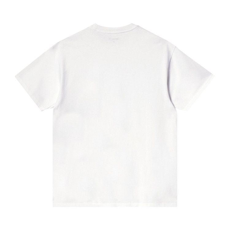 Carhartt Wip Shorts-Sleeve American Script T-Shirt White
