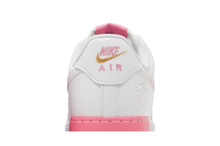 Nike Big Kids Air Force 1 Lv8 (Gs) (white / lotus pink-yellow gold-blue jay)