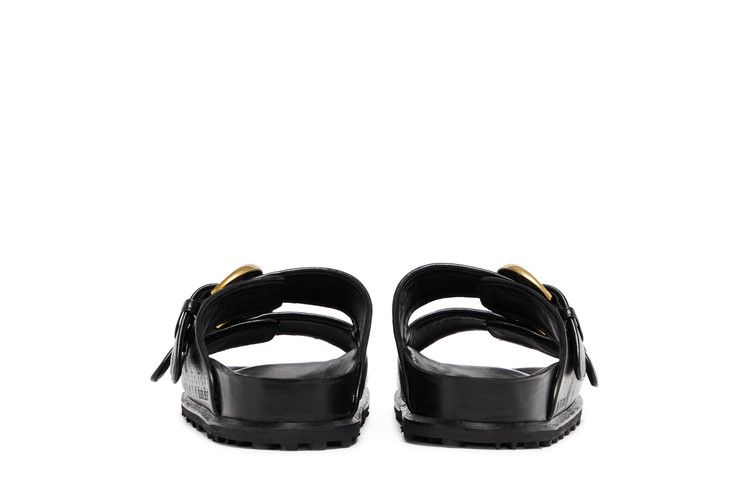 Marine Serre Wmns Leather Birk Sandal 'black'